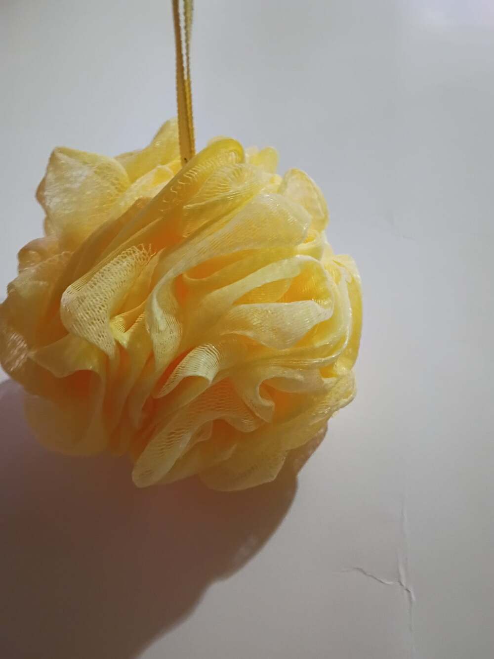 EcoTools Delicate EcoPouf Yellow Bath Shower Loofah 100% Recycled New